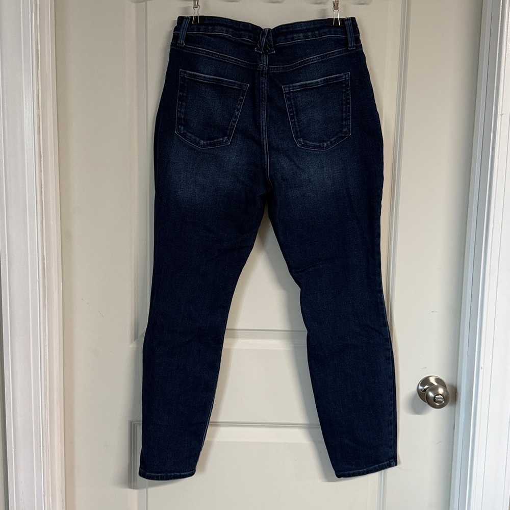 LC Lauren Conrad High Rise Skinny Jeans, SIZE 12, dark wash - Picture 3 of 9